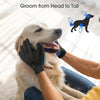 Haustierpflege-Handschuhe - Katzenbürsten für sanftes Haaren - Effiziente Haarentfernungshandschuhe - Waschhandschuhe für Hunde mit langem & kurzem Haar, Katzen & Pferde - 1 Paar (Blau)